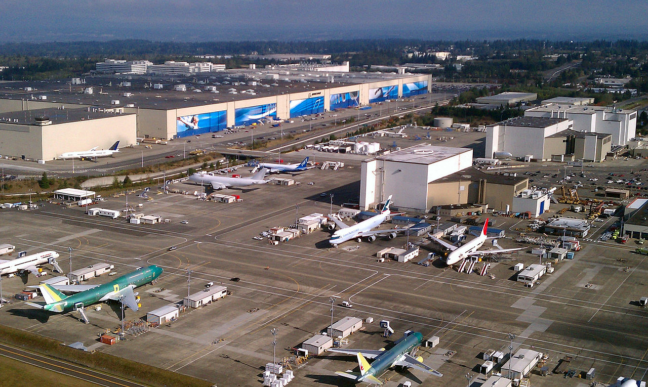 The portfolio is located near the Boeing Everett Factory.