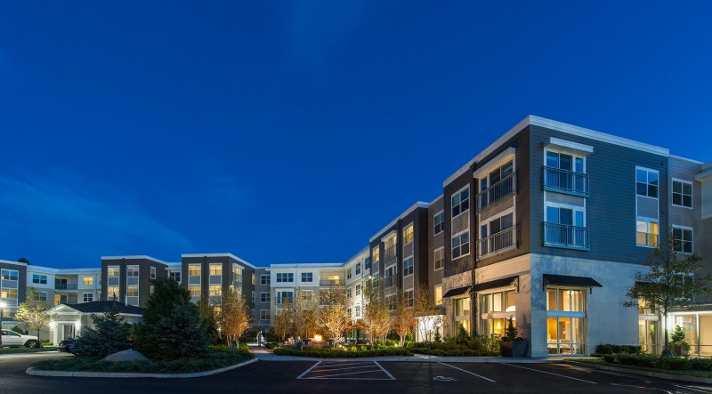 Residents of Hanover at Vinnin Square in Swampscott, Mass., enjoy luxurious amenities that create a sense of community.