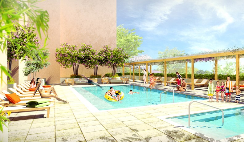A rendering of 500 Station, Arurora, Ill.