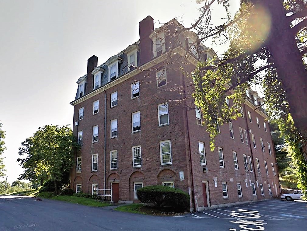 Former Farewell Hall in Newton, Mass.