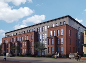 Rendering of Lockwood Apartments, at