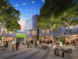 Rendering of Arizona Center's courtyard