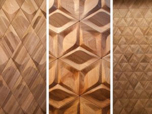 3D Wood Wall Tiles Collection. Image courtesy of Havwoods International