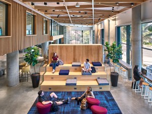 Students don’t have to pay a premium to live in UC Irvine’s Net Zero energy LEED Platinum housing. Image courtesy of KTGY