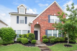 Outside shot of a home in Houston.