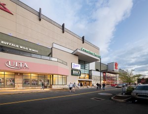 Exterior of the Connecticut Post Mall in Milford, Conn., where owner Centennial is proposing to build up to 300 units of multifamily housing. Image courtesy of Centennial