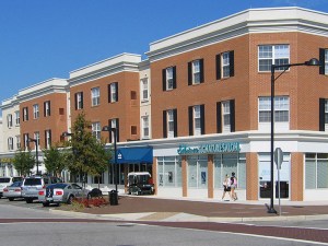 This off-campus student housing property at Old Dominion University in Norfolk, Va. offers a smoothie shop, a student gym and a salon Image by Brett VA/ Creative Commons