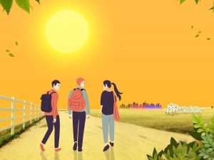 People walking image