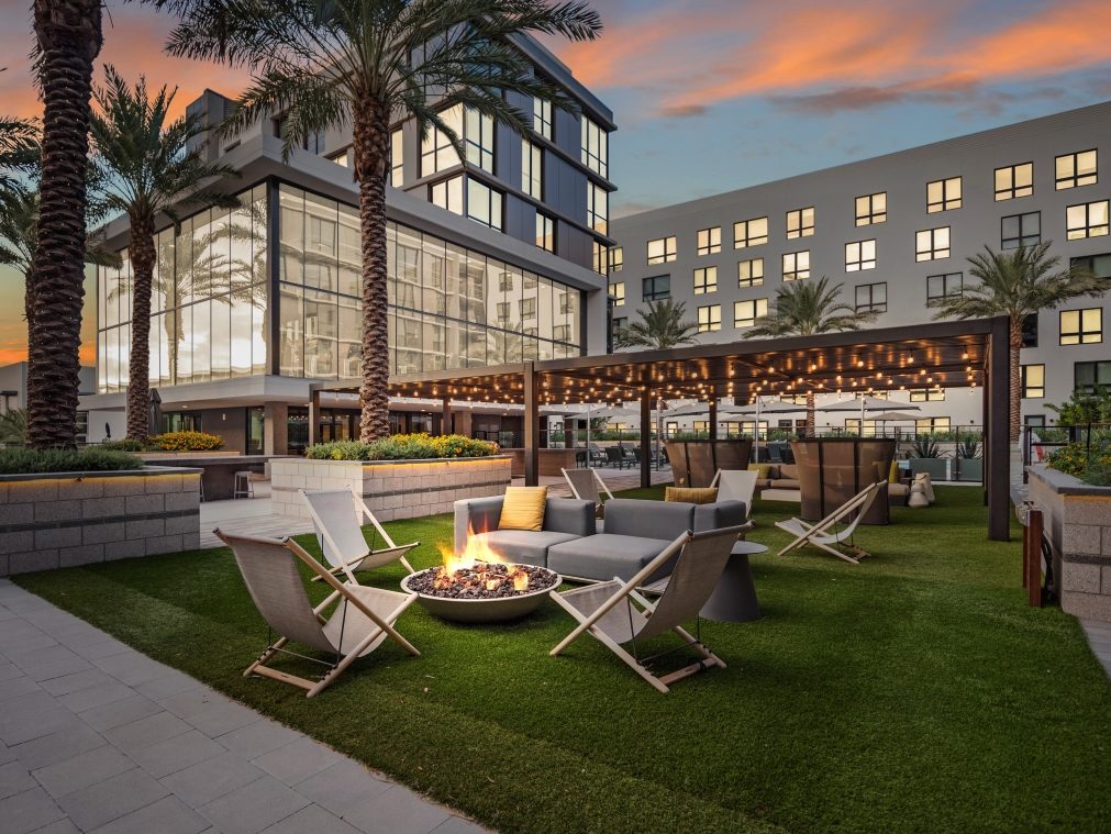 Community garden at Hermosa Village, a 238-unit community in Leander, Texas. Image courtesy of RPM Living
