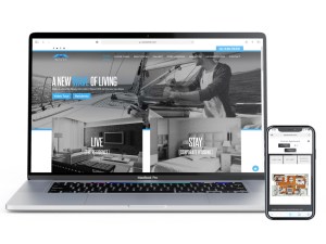 Mobile and deb versions of the website of Waves MDR., a rebranded and upgraded community in Marina Del Rey, Ca. for which GTMA oversaw digital marketing. Image courtesy of GTMA