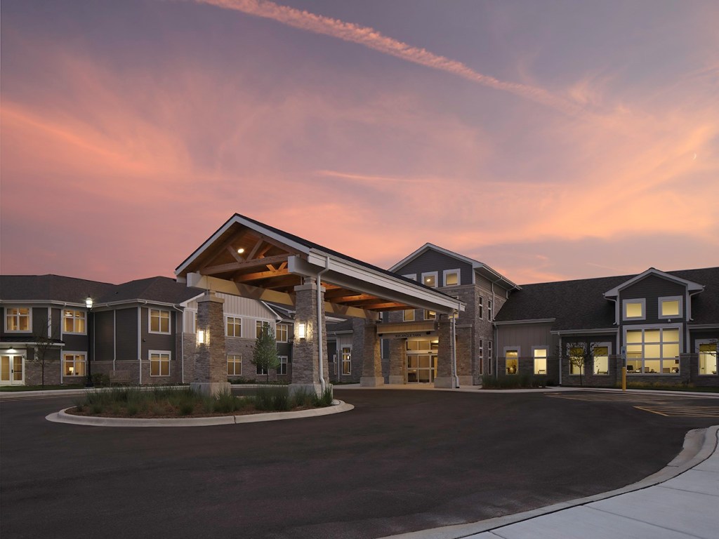 The Woodlands at Canterfield achieved the LEED Silver certification for greener building practices. Image courtesy of The McShane Cos.
