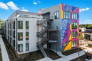 building with mural
