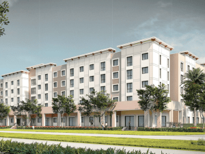Pinnacle leased the property from the City of Miramar and received funds under the Live Local Act for affordable housing. Image courtesy of Pinnacle