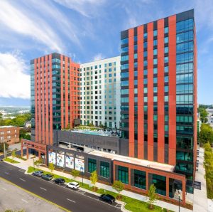 Landmark Properties completed The Standard at Columbia, a 678-bed student housing community developed in partnership with CRG. Image by Zach Rolen, courtesy of Landmark Properties