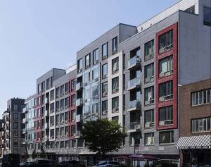The property features 74 units across 7 stories.