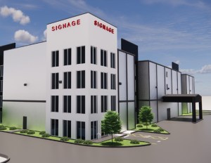 The self storage project in New Braunfels is subject to a $10.1 million construction loan. Image courtesy of Bakke Development and BCDC