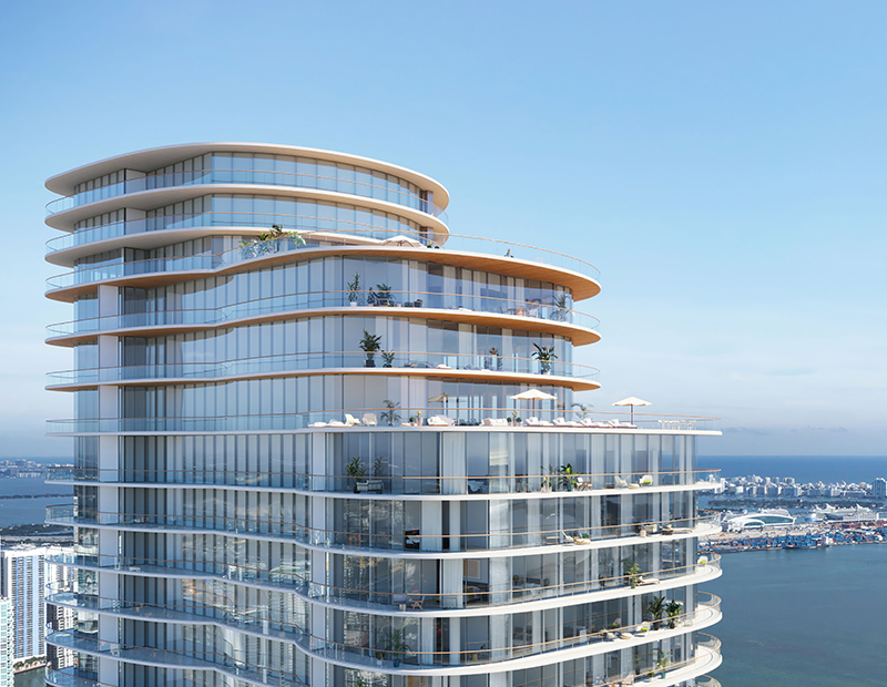 exterior rendering of Cipriani Residences