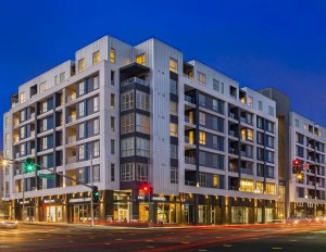 Cobalt Apartments is just steps away from Sony Pictures Studios in Culver City, Calif. Image courtesy of Institutional Property Advisors