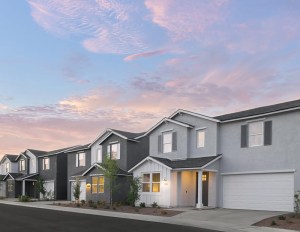 A row of adjacent houses