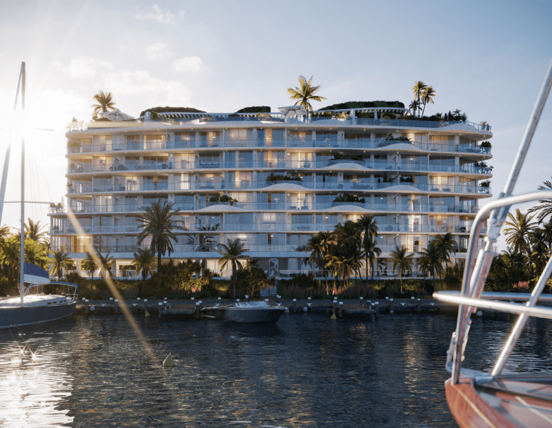 Onda Residences offers 41 residences with bay and ocean views. All images courtesy of CMC Group.