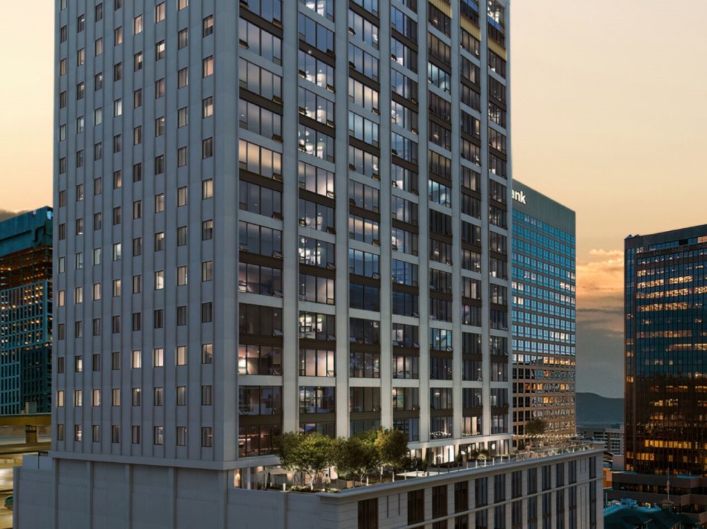 The development at 136 E. S. Temple in Salt Lake City.