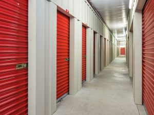 Interiors of a self storage facility