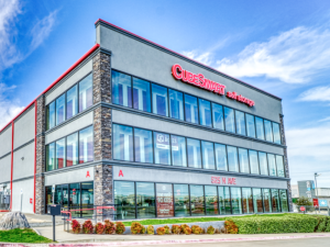 The exterior of a self storage property. Image courtesy of JLL