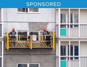 An apartment balcony is pictured.
