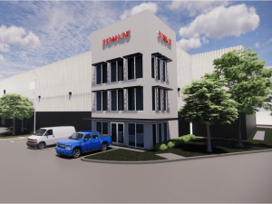 Rendering of self storage facility in San Antonio, Texas