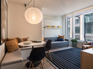Interior, living room at Abode by Gotham at The Suffolk