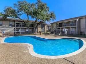 Outdoor pool at the property
