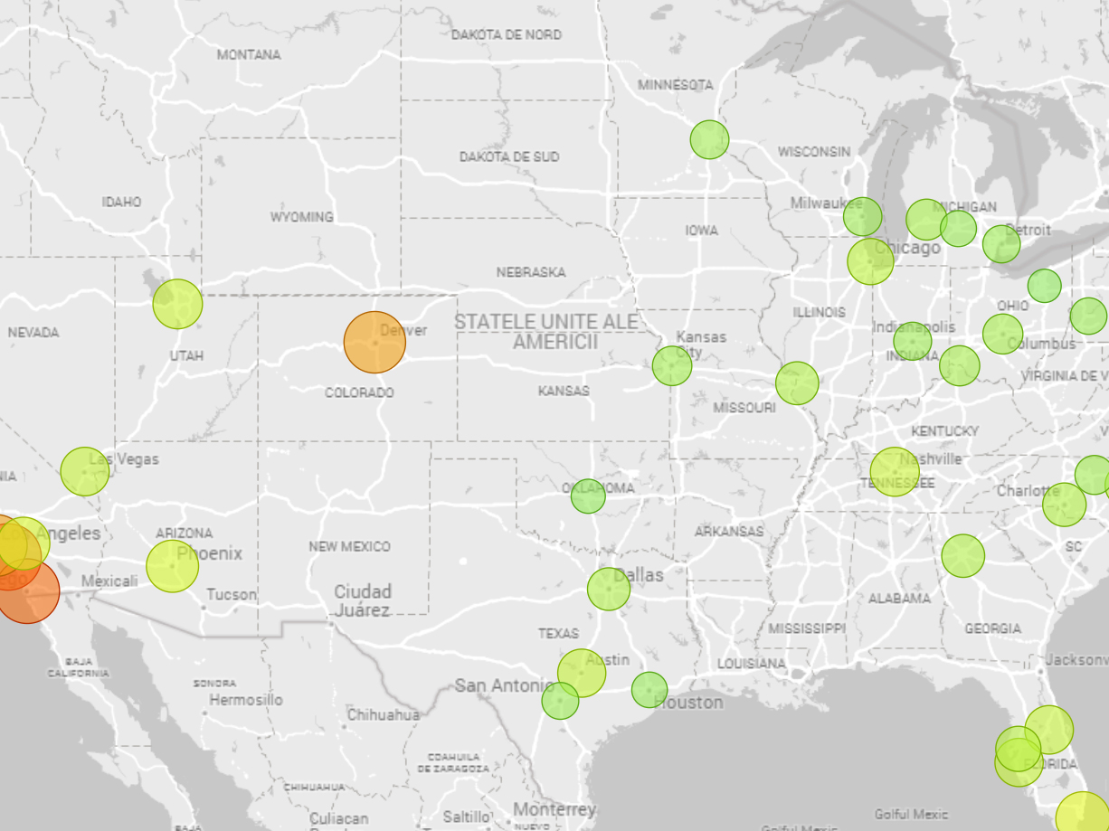 Average Price per Unit Map
