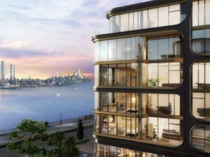 A rending of 1800 Avenue at Port Imperial in Weehawken, N.J.