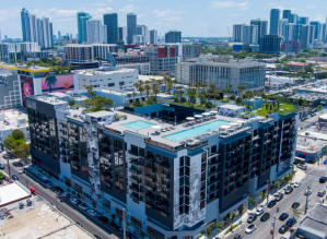 An exterior image of Society Wynwood in Miami. Image courtesy of Society Wynwood
