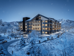 Image of the snow-covered property