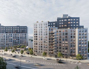 A rendering of 261 Grand Concourse and 315 Grand Concourse in the Mott Haven section of the Bronx, N.Y.