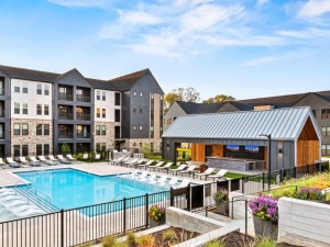 Exterior shot of OSLO Apartments in Fairburn, Ga.