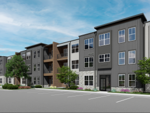 Rendering of what Switch by Thompson Thrift will look like: a 276-unit luxury community in Colorado Springs