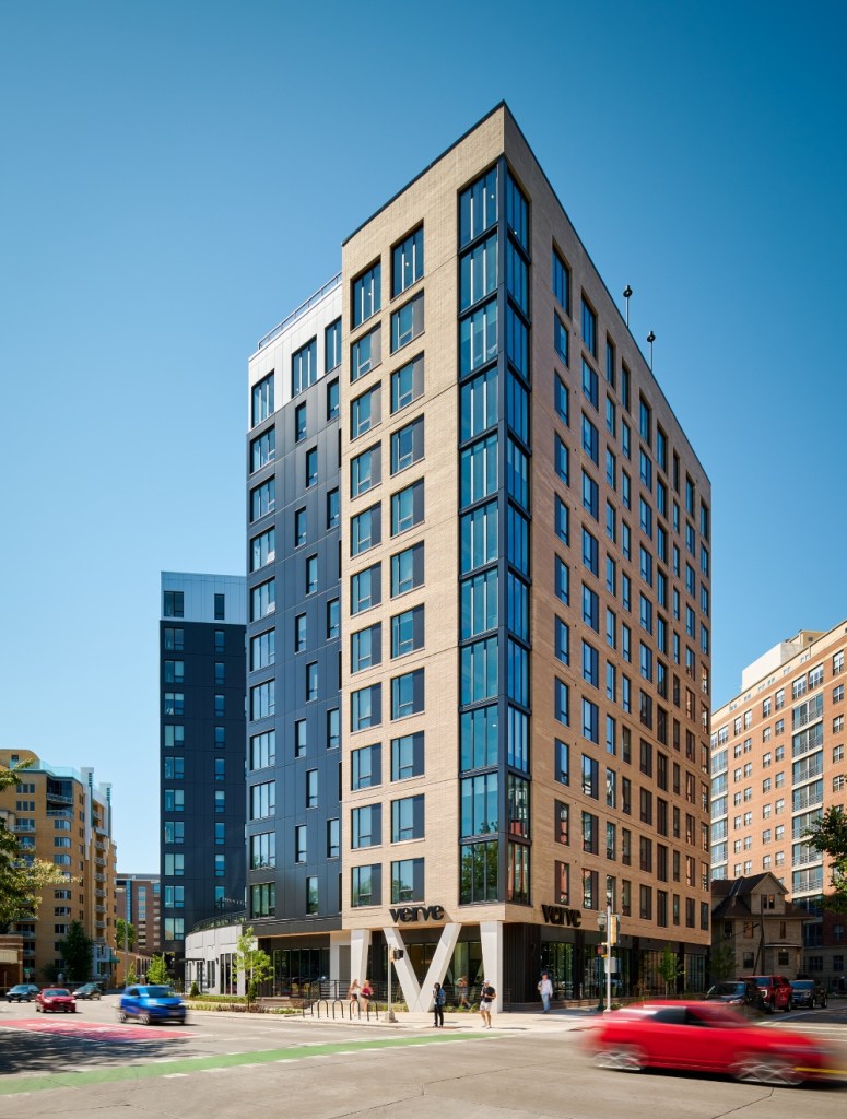 Exterior shot of VERVE Madison in Madison, Wis.