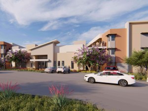 Exterior rendering of Greenlight Communities' development in Tempe, Ariz.