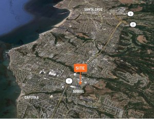 The site of the affordable housing development in Santa Cruz County, Calif.