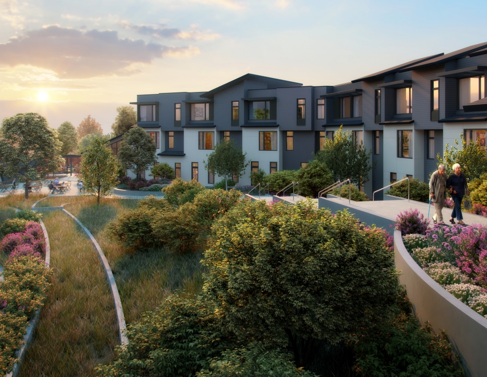 Rendering of BHP Hilltop Senior Living, which will provide 60 deeply affordable units specifically for seniors. Rendering courtesy of Boulder Housing Partners