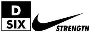 Dimension 6 Fitness and Nike Strength Logos. Logos courtesy of Dimension 6 Fitness and Nike Strength