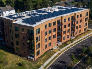 Hamitlon Passive House in Exton, Pa., with solar arrays on top of the roof.