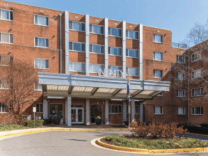Exterior shot of Infinity Apartment Homes, a 227-unit community in Arlington, Va.