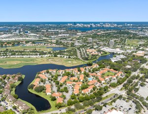 A drone image taken of Monoco Isles.