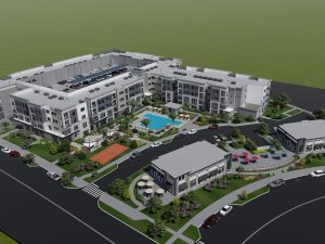 Rendering of Novum Plano, a future senior housing community in Plano, Texas.