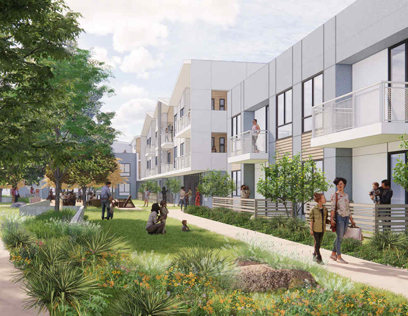 A rendering of Pointe Common in Fullerton, Calif. The community is one that will be funded by Boston Financial's latest LIHTC fund.