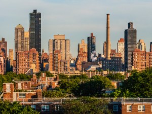 Astoria and Long Island City view of Upper east side of Manhattan