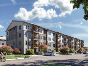 A rendering of RENDER Douglasville, an upcoming multifamily community in Douglasville, Ga.
